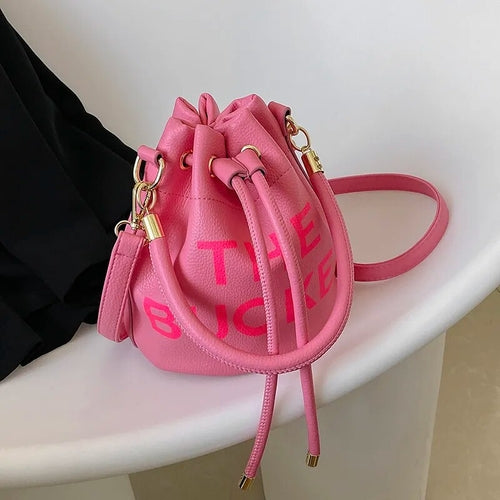 Trendy Brand Designer Bucket Shoulder Crossbody Bags Women Handbags