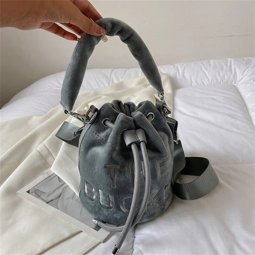 Trendy Brand Designer Bucket Shoulder Crossbody Bags Women Handbags