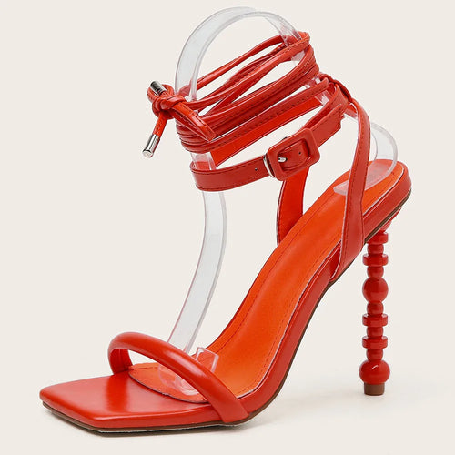 Summer New Ankle Buckle Strappy Sandals for Women Sexy Fashion Strange