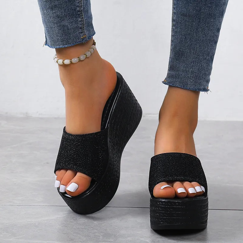 Sandals Summer  New Women Slippers Wedges Platform Beach Flip