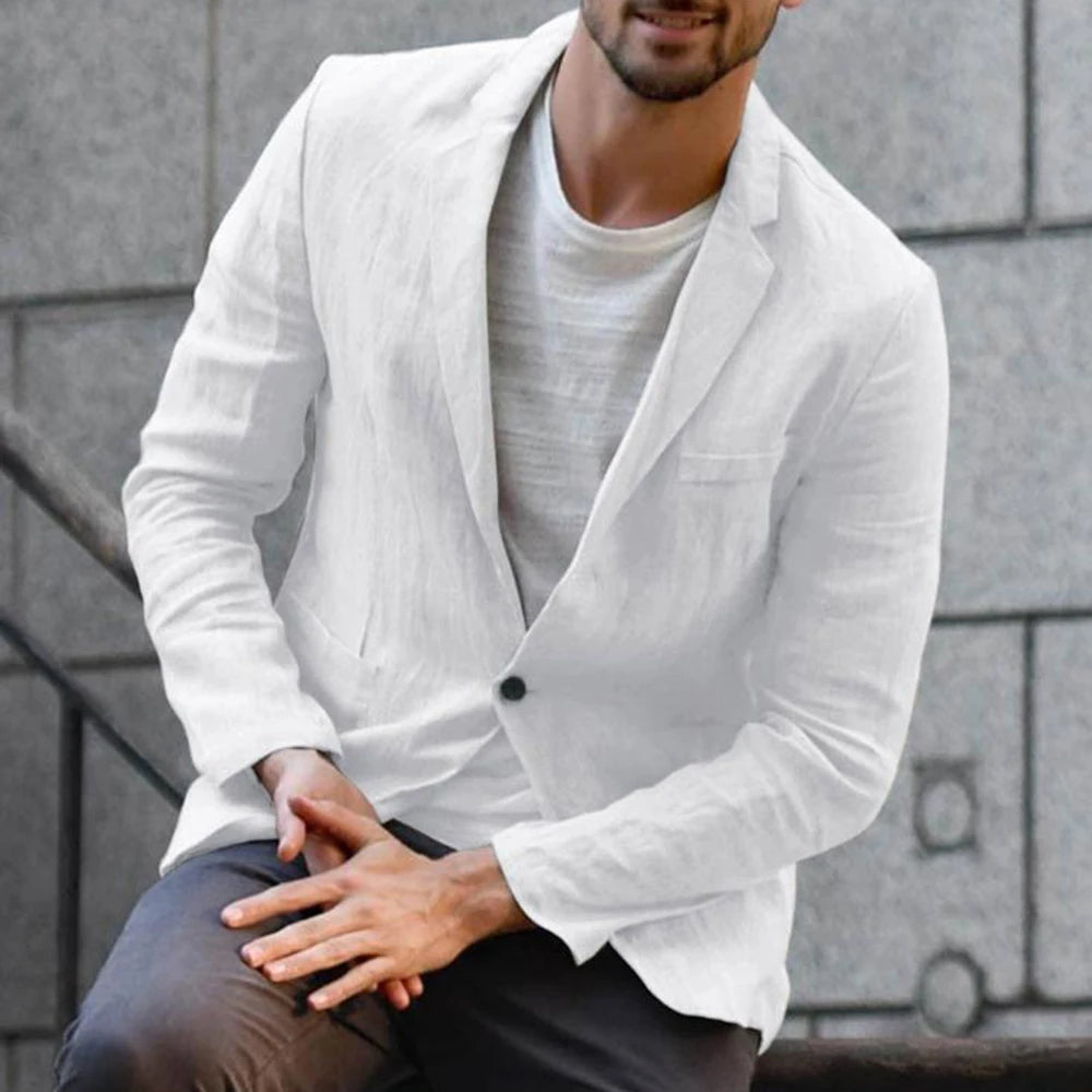 British Style Elegant Cotton and Linen Professional Dress Gentleman