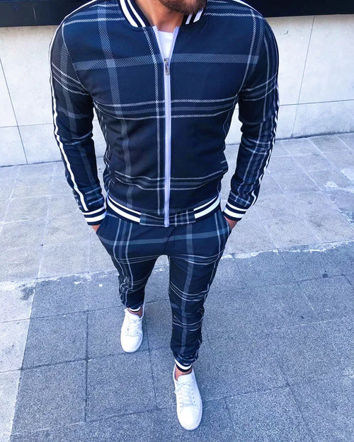 Muscle Sport Suits European American Trends  Fitness Zipper