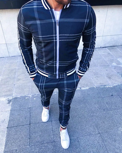 Muscle Sport Suits European American Trends  Fitness Zipper