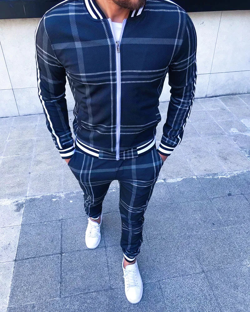 Muscle Sport Suits European American Trends  Fitness Zipper