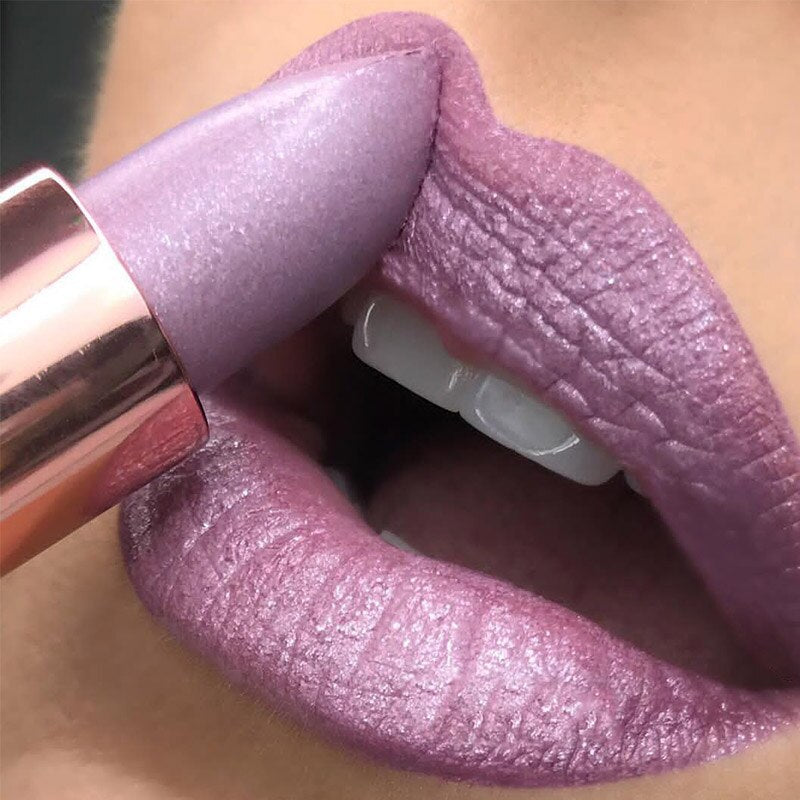 Temperature Color Changing Glitter Lipstick Waterproof Long Lasting