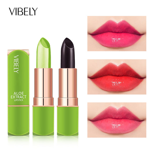 Vibely New 7 Color Color Mood Changing Lip Balm Natural Aloe Vera
