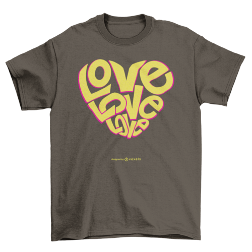 Love heart t-shirt