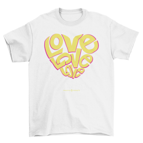 Love heart t-shirt