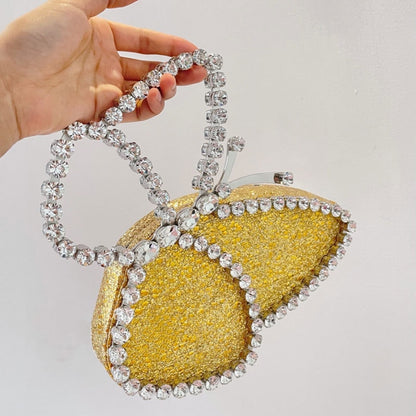 White Rhinestone Pink Butterfly Wedding Evening Clutches New Arrival