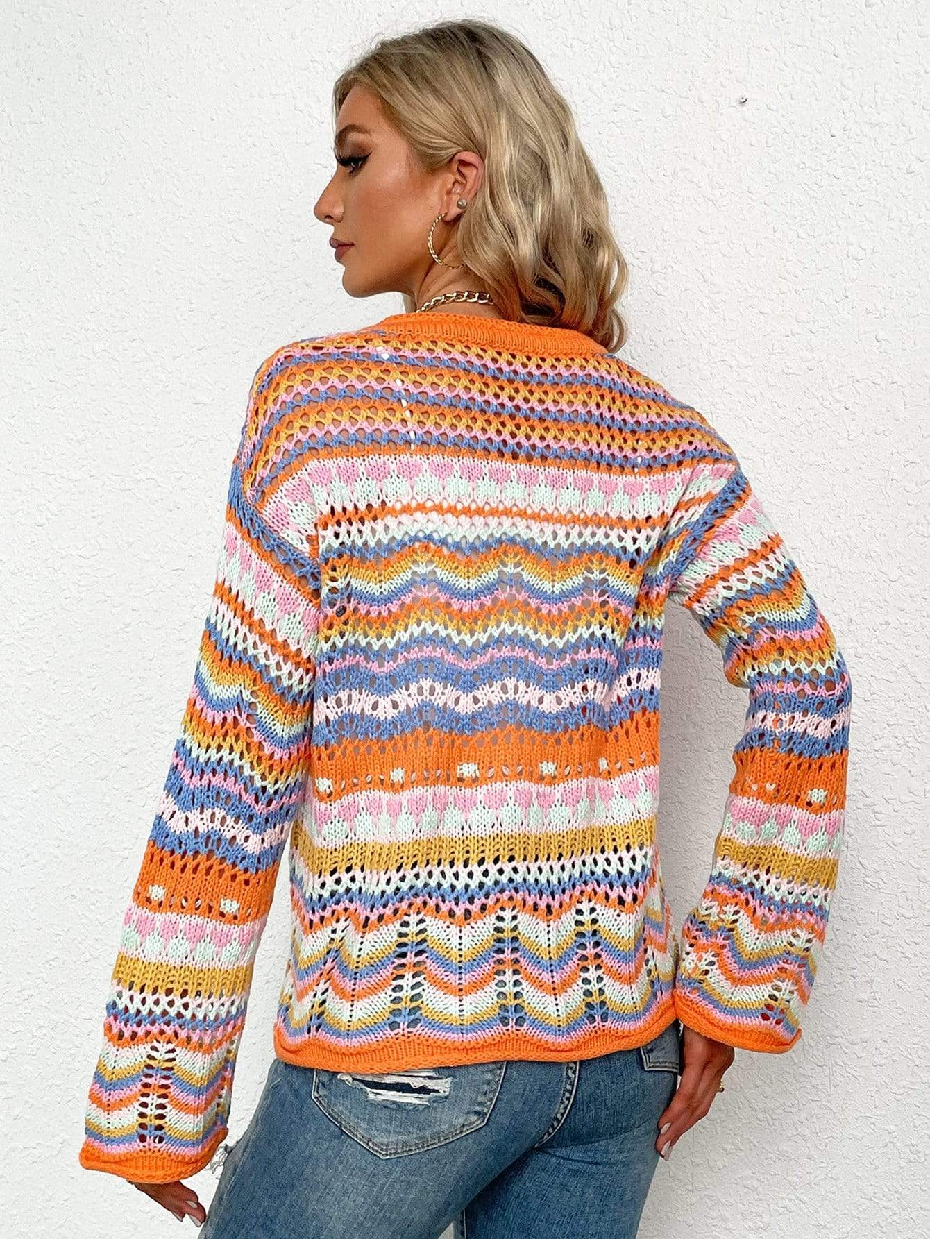 Knitted Boho Cardigan Sweater