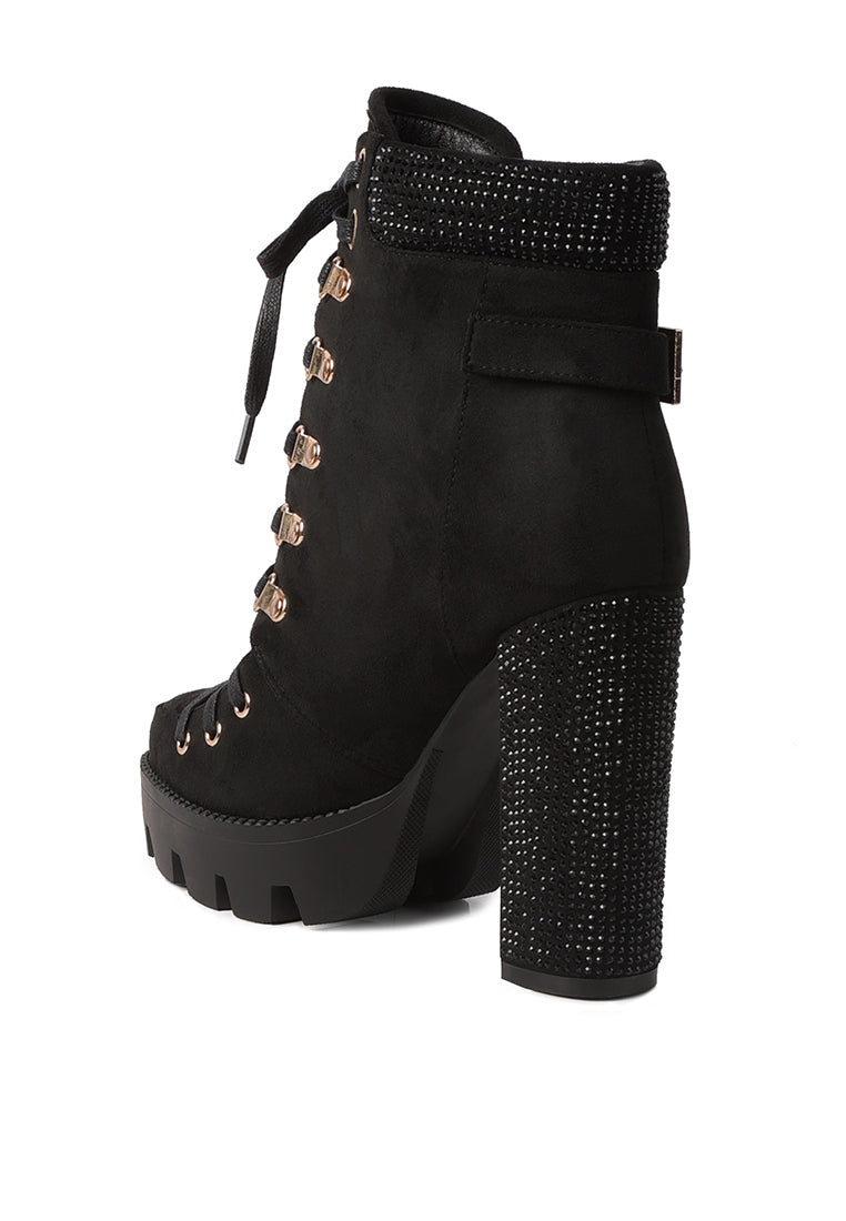 Birch Block Heeled Ankle Boots