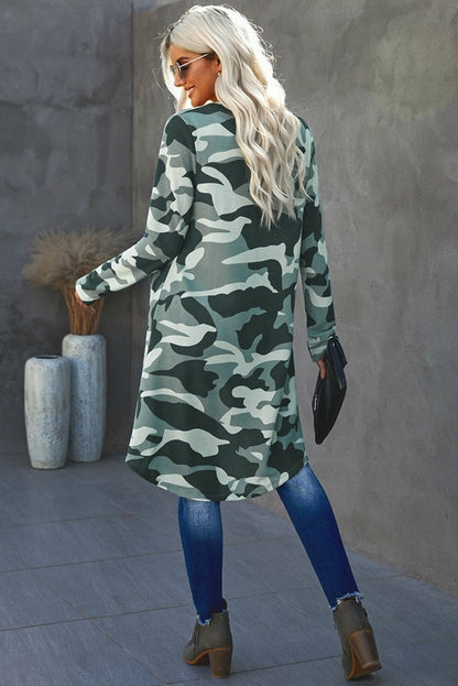 Print Long Cardigan