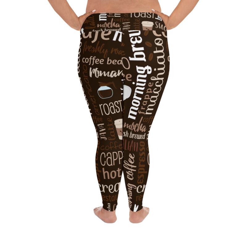 Plus Size Coffee Leggings