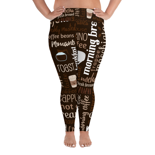 Plus Size Coffee Leggings