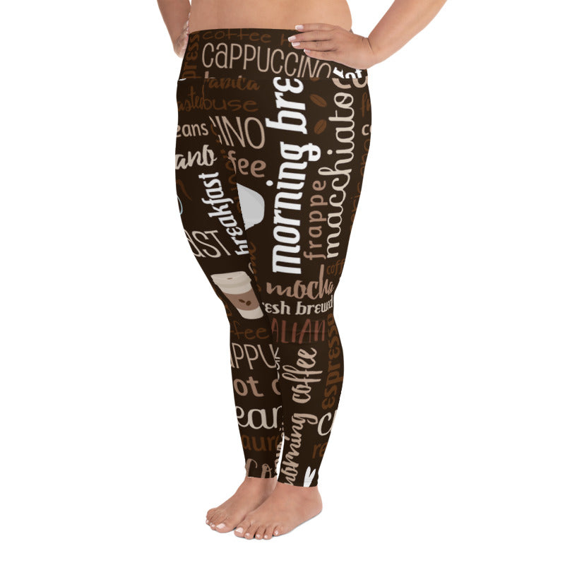 Plus Size Coffee Leggings