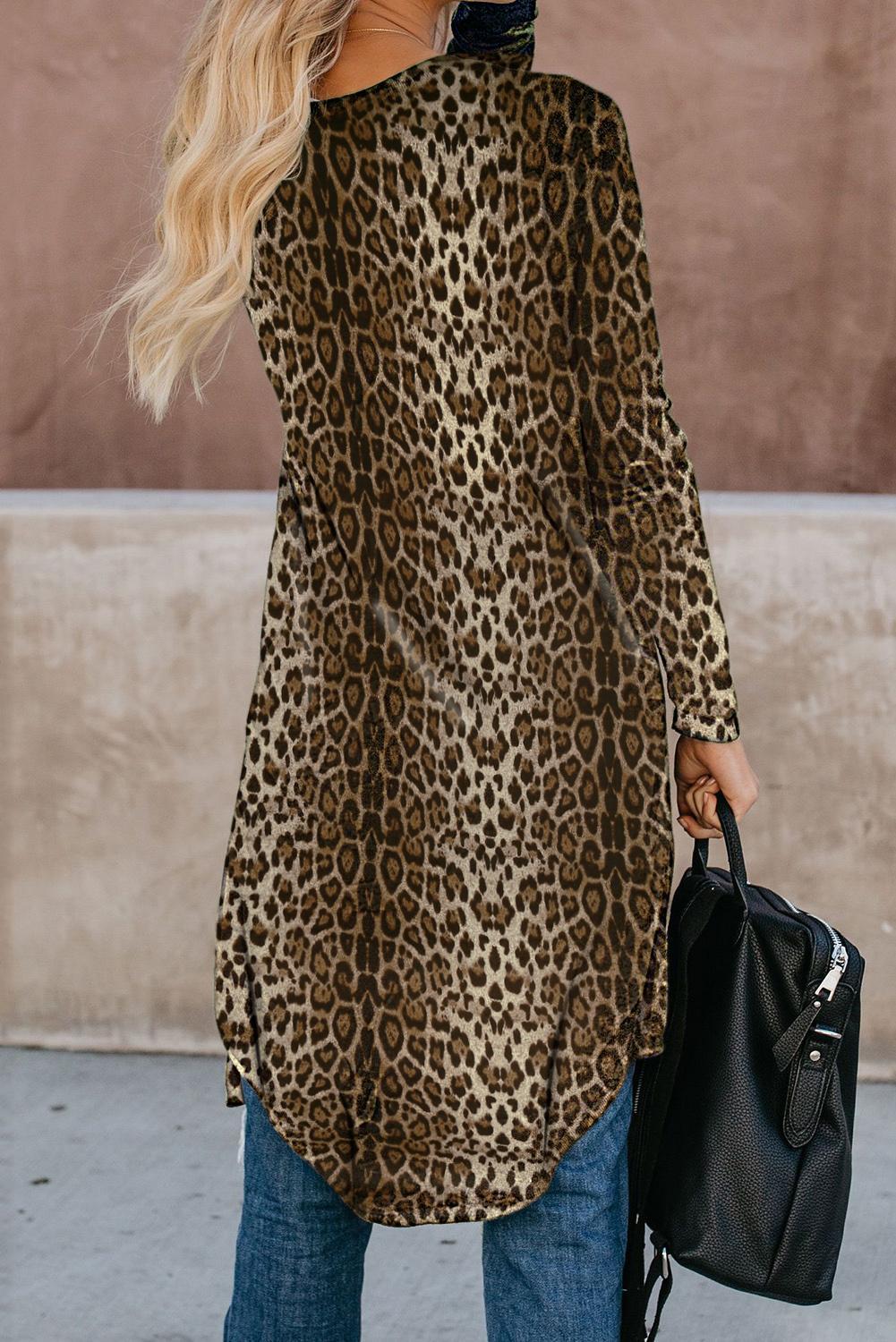 Print Long Cardigan