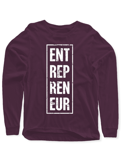 Entrepreneur Vertical Full Sleeves T-shirt.