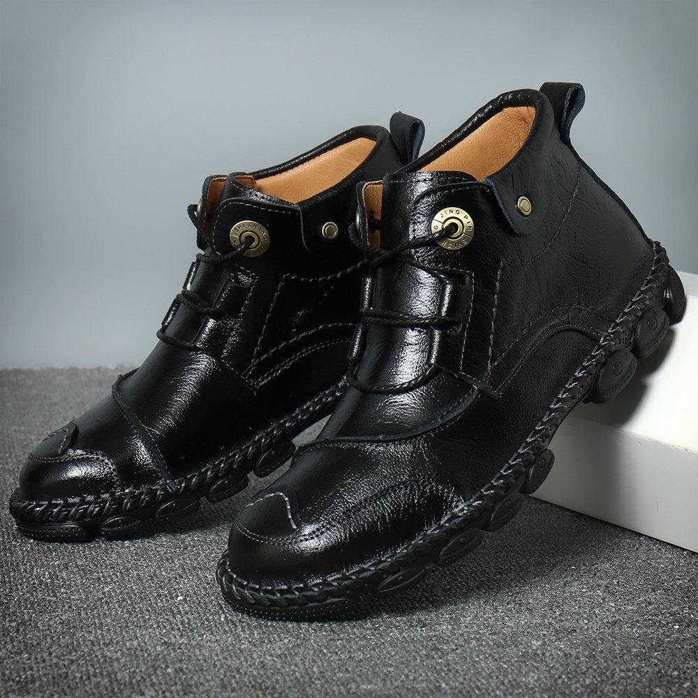 Genuine Leather Men's Boots Cross-Border Tooling